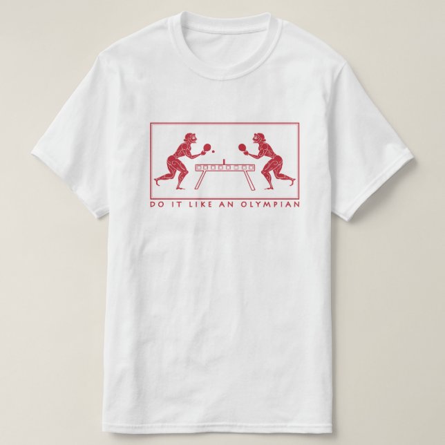 T-shirt Tennis de table des Olympiens modernes (Design devant)