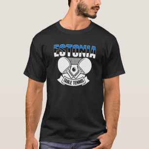 T-shirt Tennis de table Estonie Partisans de Tennis de T