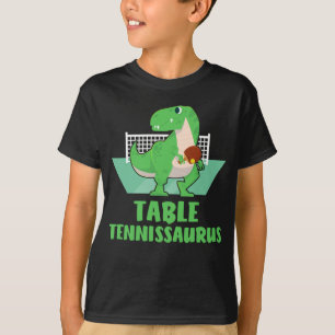 T-shirt Tennis de table jouant Trex Funny Dino Sport