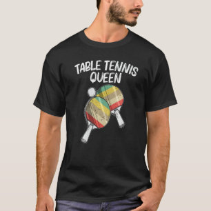 T-shirt Tennis De Table Pour Femmes Maman Ping Pong Ball T