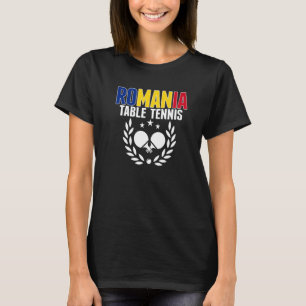 T-shirt Tennis de table roumain Supporters de ping-pong