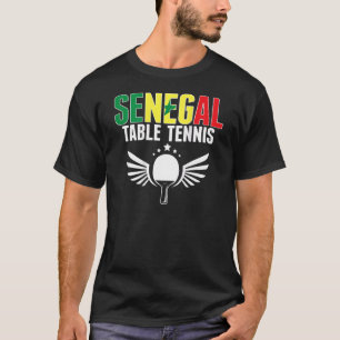 T-shirt Tennis de Table Sénégal Soutenir le Ping Pong Sén