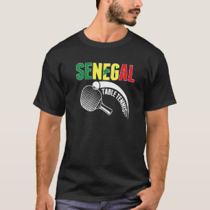 T-shirt Tennis de Table Sénégal Soutenir le Ping Pong Sén