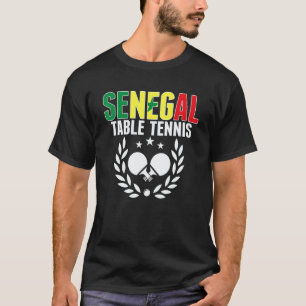 T-shirt Tennis de Table Sénégal  Support Ping Pong Sénégal