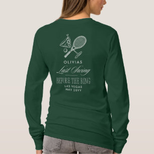 T-shirt Tennis Dernier Swing Avant L'Enterrement de Vie de