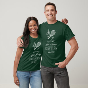 T-shirt Tennis Dernier Swing Avant L'Enterrement de Vie de