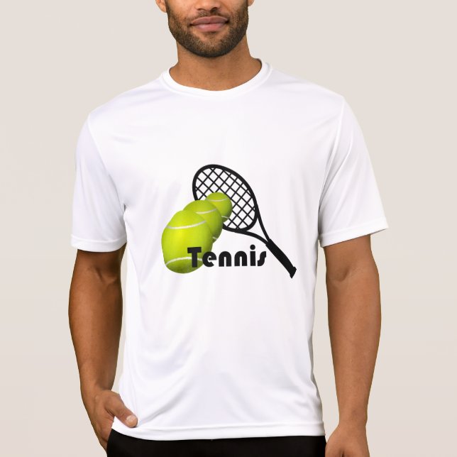 T-shirt Tennis Design Homme's Active Wear Sport-Tek (Devant)