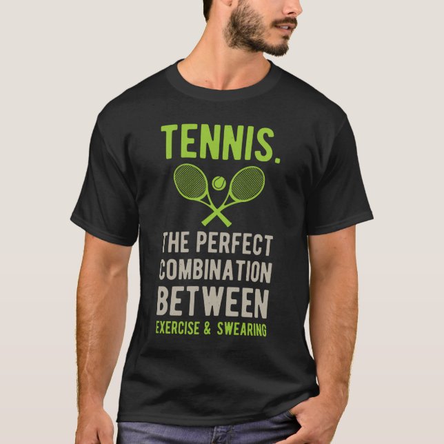 T-shirt Tennis drôle (Devant)