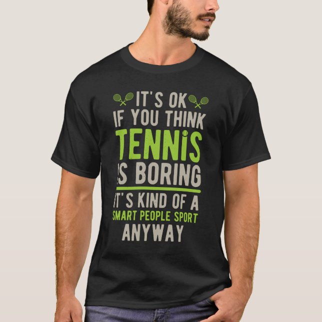 T-shirt Tennis drôle (Devant)