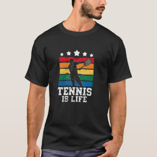 T-shirt Tennis est mon coeur de vie produit de tennis