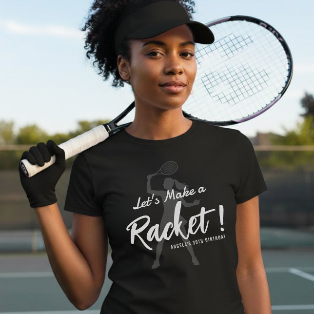 T-shirt Tennis Faisons un Boucan Fête d'anniversaire (Créateur téléchargé)