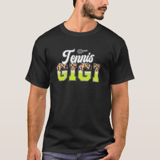 T-shirt Tennis Gigi Leopard Gigi D'Un Joueur De Tennis Gig