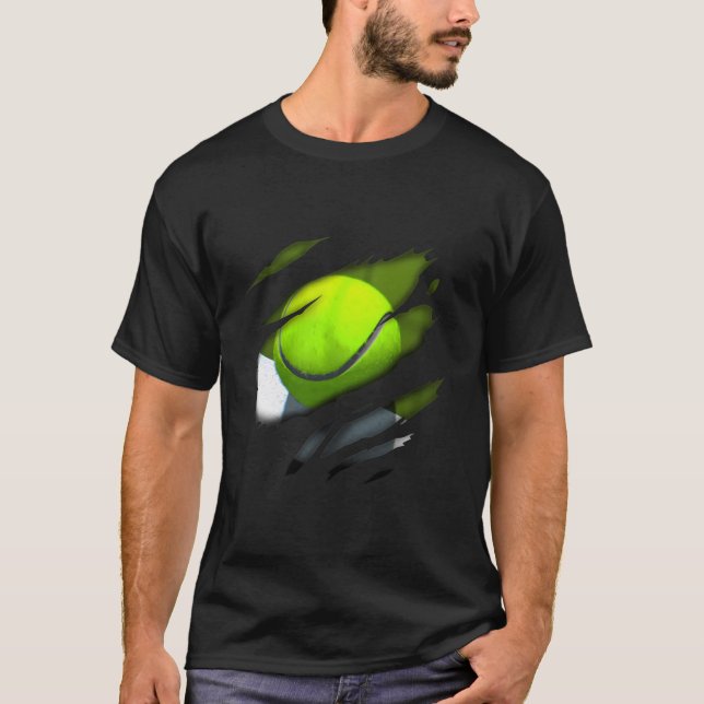 T-shirt Tennis In Me Design Tennisdesign (Devant)