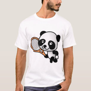T-shirt Tennis Jouant Au Panda