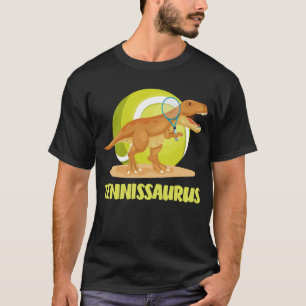 T-shirt Tennis jouant Trex Funny Dino Sport