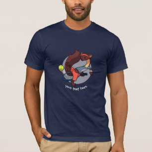 T-shirt Tennis Jouer Pine Marten Trick Shot Dessin