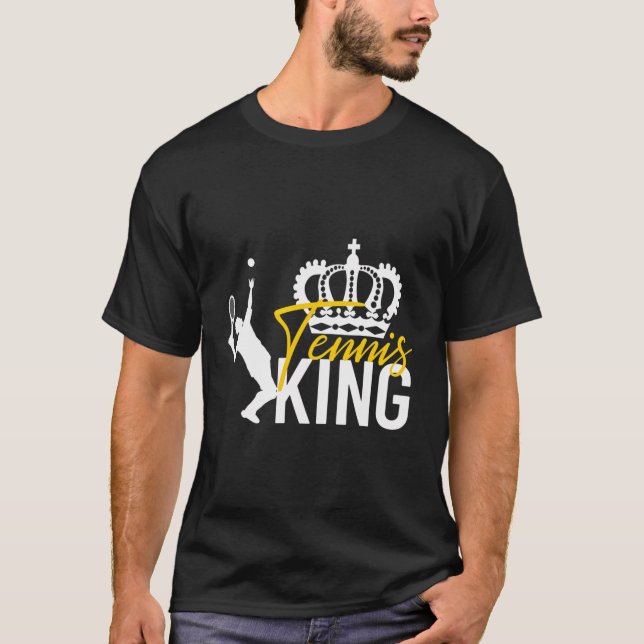 T-shirt Tennis King Funny Boys Homme Tennis (Devant)