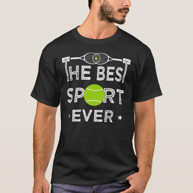 T-shirt Tennis Le Meilleur Sport Jamais (Devant)