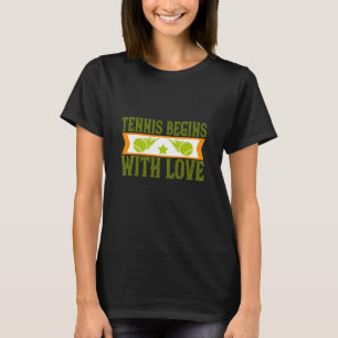 T-shirt Tennis - Le Tennis Commence Avec Amour