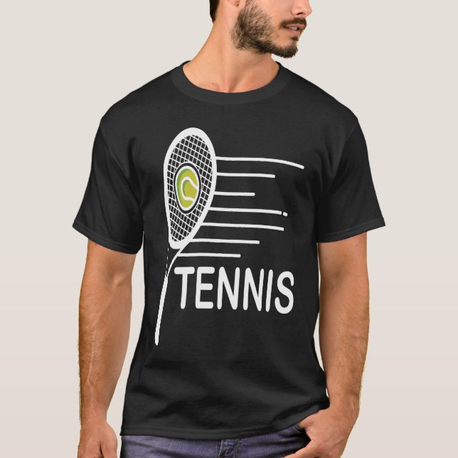 T-shirt Tennis - Les amateurs de design de tennis (Devant)