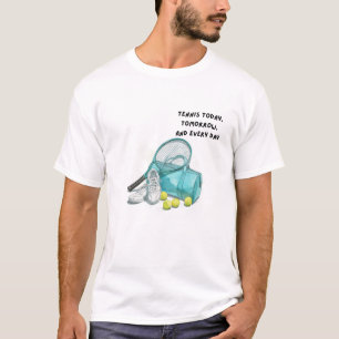 T-shirt Tennis Life – Sports aquarellés au quotidien