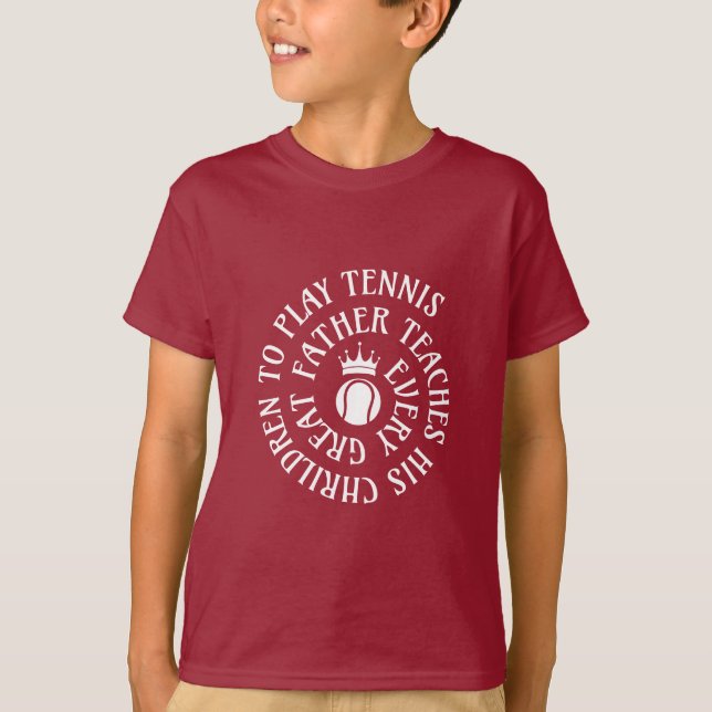 T-shirt Tennis Love Maroon Tee (Devant)