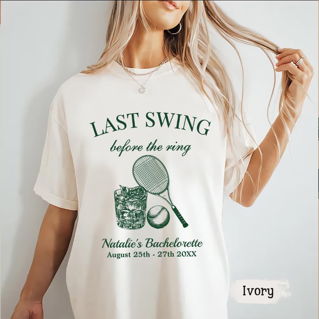 T-shirt Tennis Moderne de Bach Dernier Swing Avant La Bagu (Créateur téléchargé)