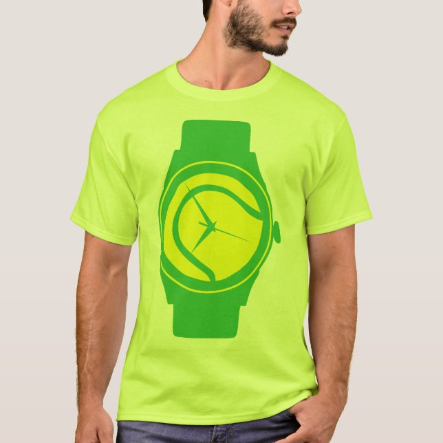 T-shirt tennis montre bracelet balle wristwatch Armbanduhr (Devant)