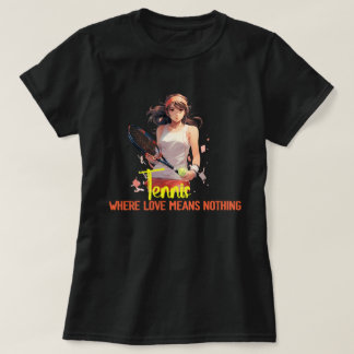 T-shirt Tennis : Où L'Amour Signifie Rien