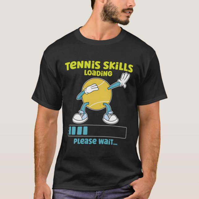 T-shirt Tennis Player Racket Tennis Ss Chargement Veuillez (Devant)