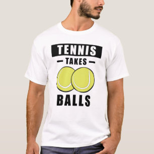 T-shirt Tennis prend des balles - Drôle