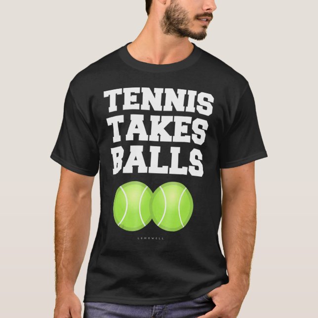 T-shirt Tennis Prend Des Balls Tennis Gif (Devant)