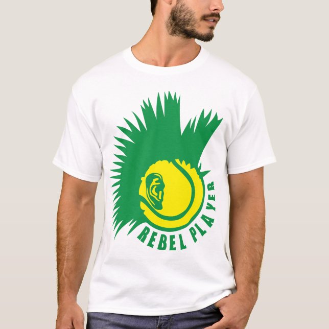 T-shirt tennis punk oreille logo rebel (Devant)