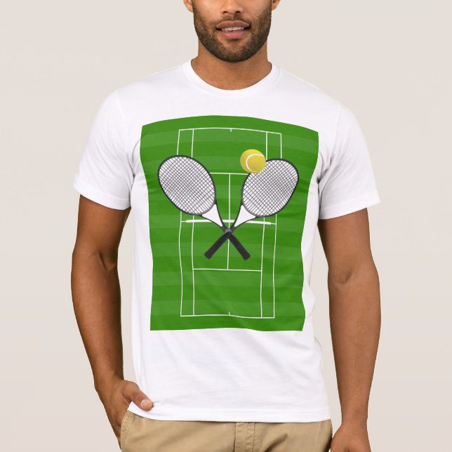 T-shirt TENNIS RACKETS & Tennis Ball (Devant)