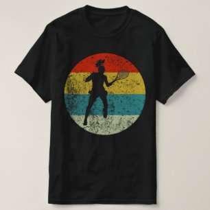 T-shirt tennis rétro silhouette vintage les années 70