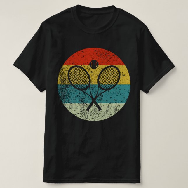T-shirt tennis retro vintage (Design devant)