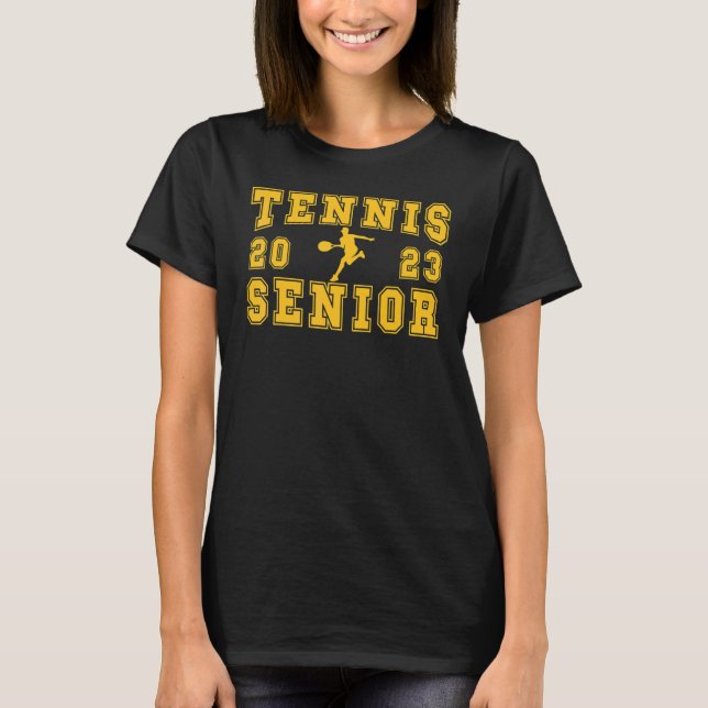 T-shirt Tennis Senior Night Tennis Senior 2023 Graduation  (Devant)