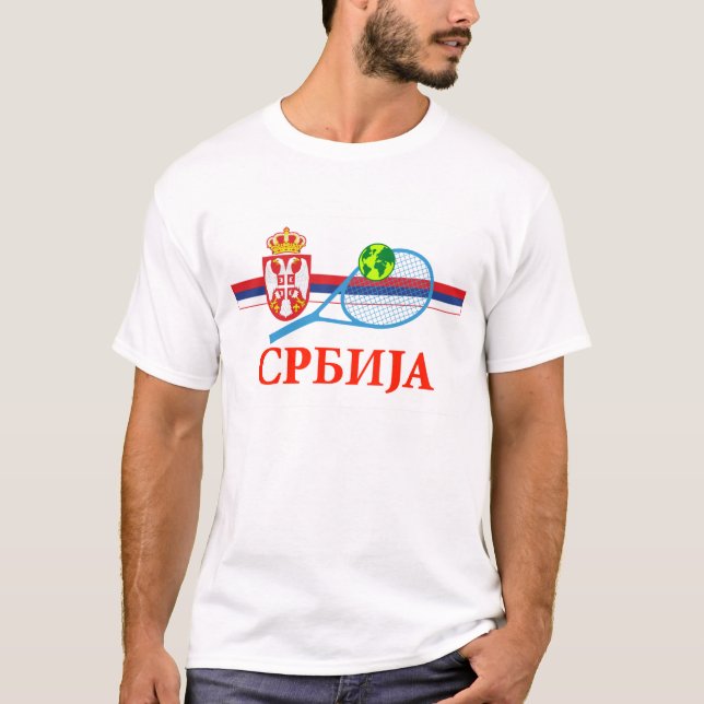 T-shirt Tennis Serbie (Devant)