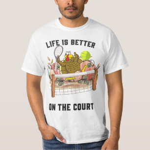T-shirt Tennis Turquie Thanksgiving drôle dessin animé mig