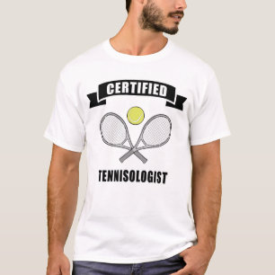 T-shirt Tennisologue certifié - Dessin de tennis amusant