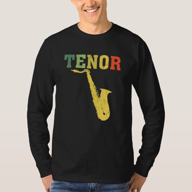 T-shirt Tenor Saxophone Player Jazz (Devant)