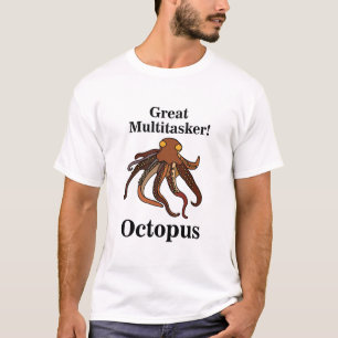 T-shirt Tentacules de Pieuvre Grand Multitâcheur Drôle