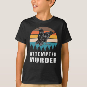 T-shirt Tentative de meurtre de corbeaux oiseaux mème de
