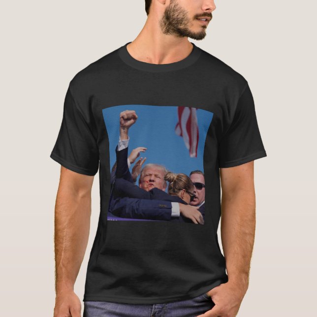 T-shirt Tentative d'initiation - Trump's Rally Pennsylvani (Devant)