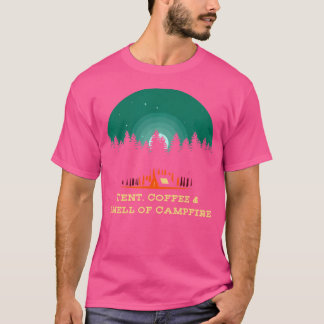 T-shirt Tente Café Odeur De Camping Camping Camping Camp R