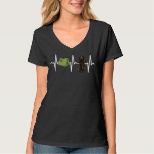 T-shirt Tente Camping terrain Spaniel Heartbeat Chig
