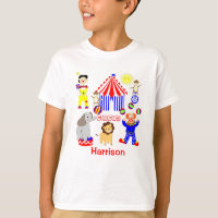 Tente Cirque Cartoon Clowns & Animaux Personnalisé