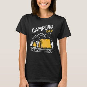 T-shirt Tente de camping familiale Camping Crew pour campe