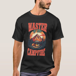 T-shirt Tente De Camping Maître Du Feu De Campagne