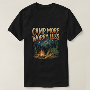 T-shirt Tente de feu de camp d'aventure de plein air Campi